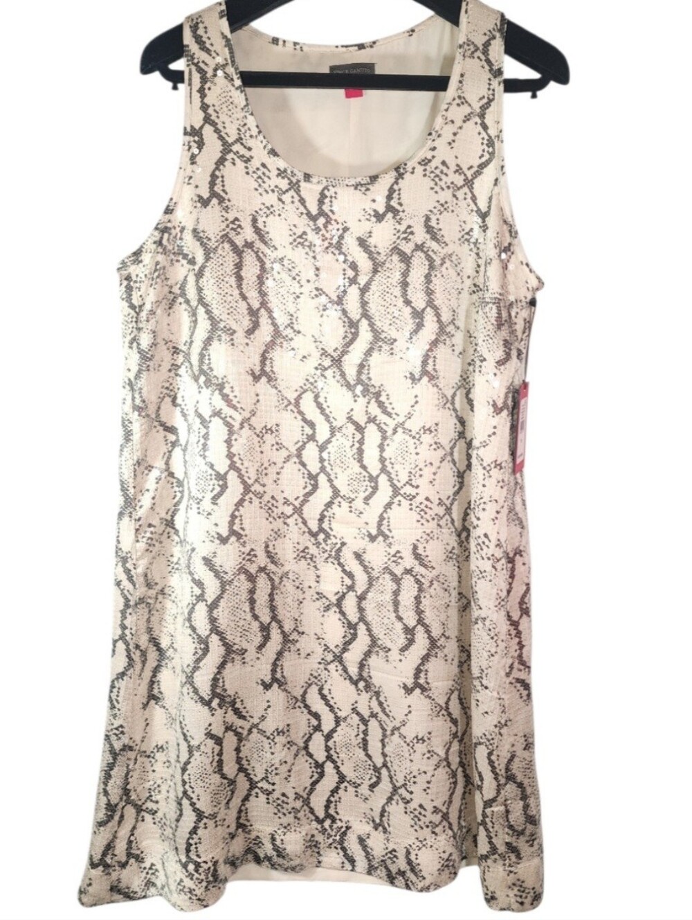 Vince Camuto Sequin Snakeskin Sleeveless Mini Dress NWT M